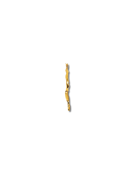 Febae Premium - Golden Melted Circle Hoops