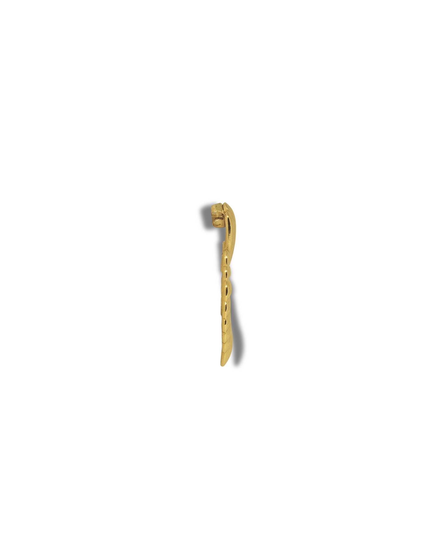 Febae Basics - Goldene segmentierte Bogenohrringe
