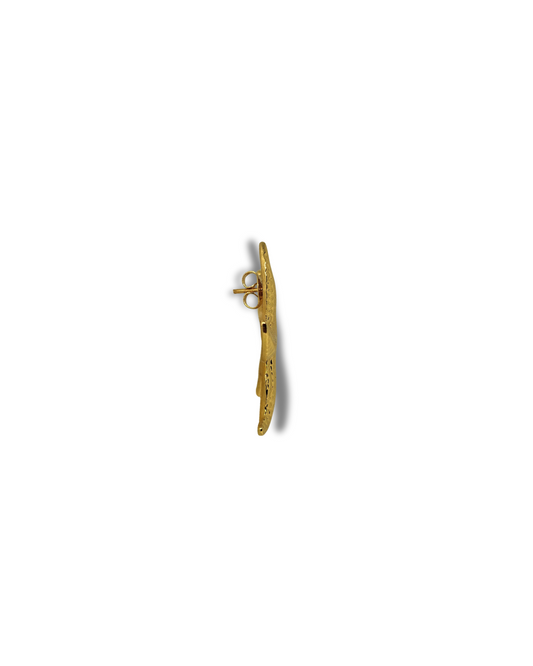 Febae Basics - Goldener Seestern-Ohrring