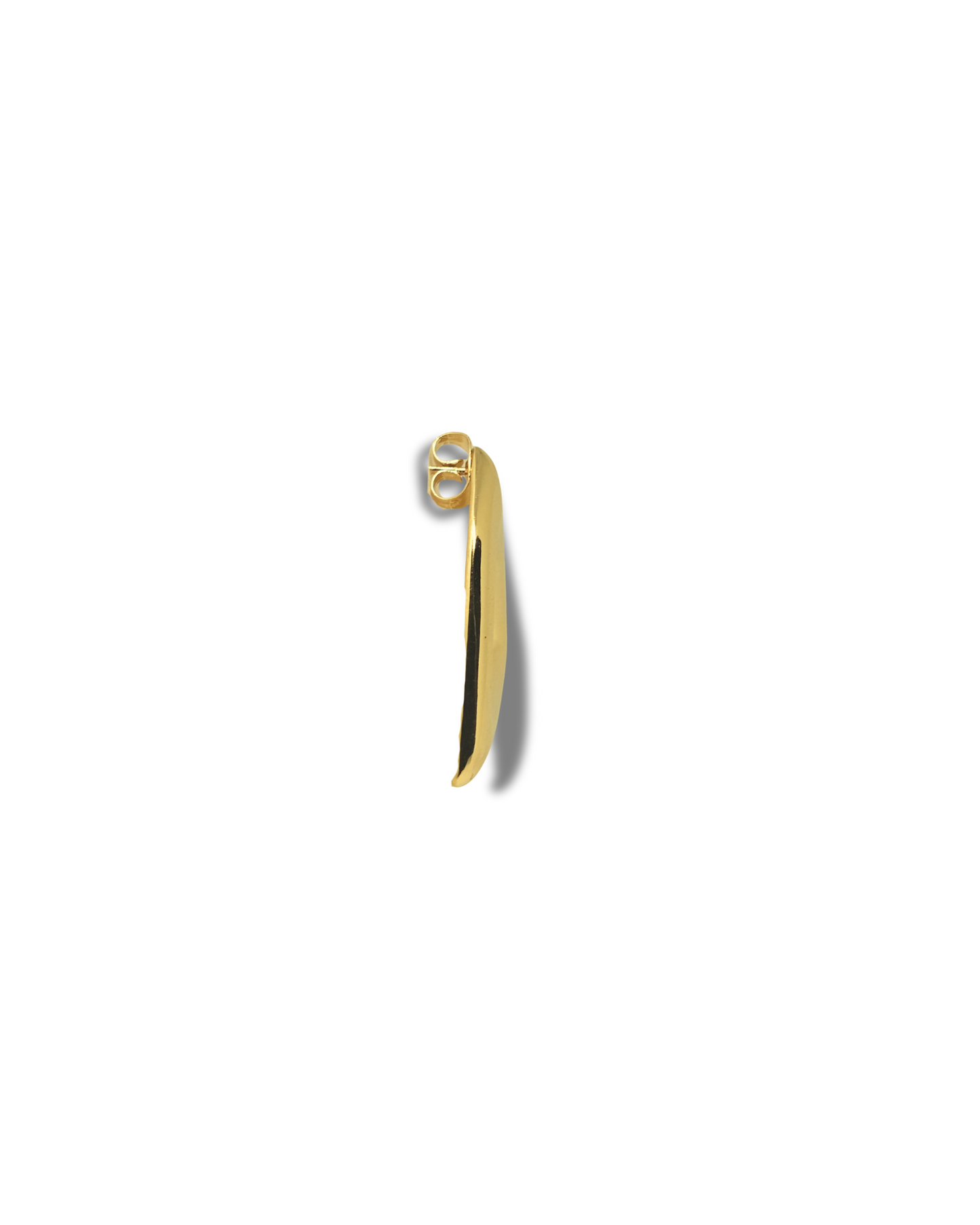 Febae Basics - Goldene geschwungene Dreiecksohrringe