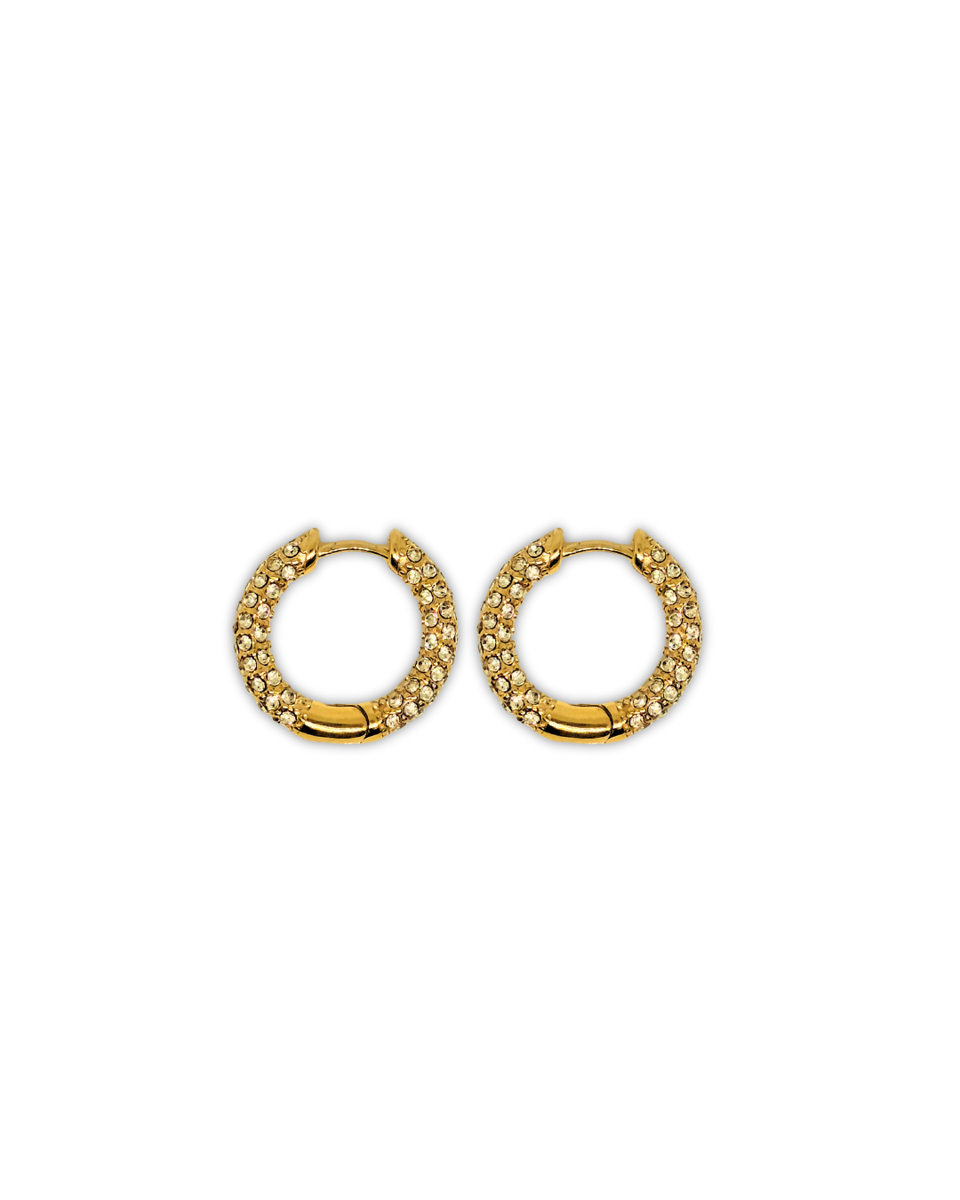 Febae Premium - Goldene Zirkonia Creolen