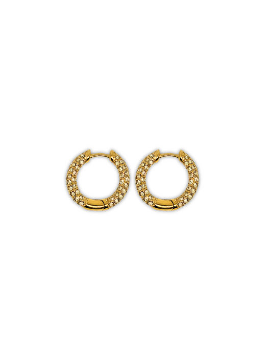 Febae Premium - Goldene Zirkonia Creolen