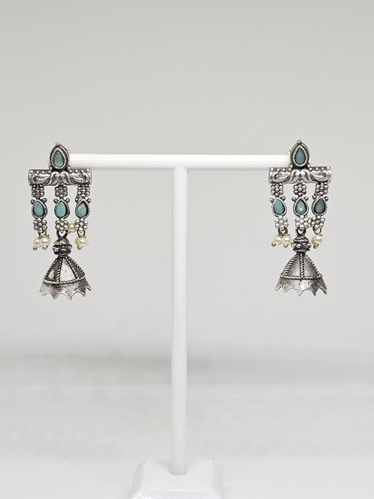 Chandelier Earrings with Pearl Accents