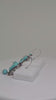 SILVER STONE EARRINGS - Handmade Tibetan Earrings, Rectangle Turquoise Stone Earrings, Earrings for Womens, Handmade Jewelry, Boho Earrings