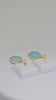 Pink and Turquoise Monalisa Stone Drop Earrings - Handmade Lightweight Gold Accented Jewelry - Elegant Statement Earrings for Women - Gift