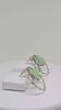 Lightweight Brass Studs Green Monalisa Stone Leaf Earring Stylish Fashionable Elegant Trendy Chic green Jewelry Gift Ideas for Anniversary
