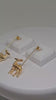Golden Brass Reindeer Dangle Earrings - Festive Statement Jewelry for Women - Christmas-Inspired Lightweight Accessories - Gift Ideas