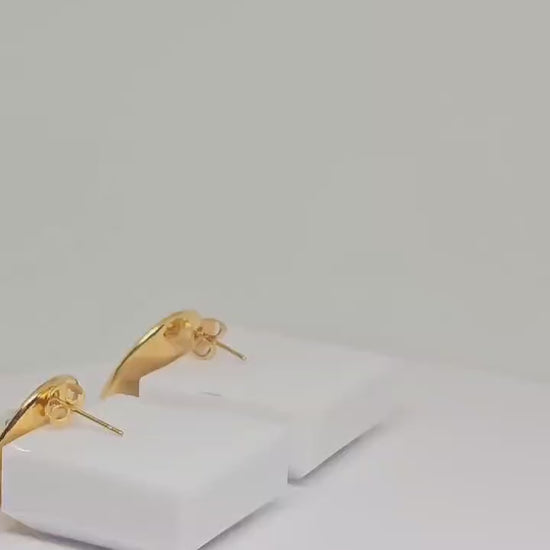 Anti-Tarnish Gold Pearl Stud Earrings, Korean Style Minimalist Jewelry, Lightweight Modern Earrings, Gift for Women, Elegant Accessories