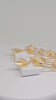 Gold-Plated Brass Drop Earrings with Mother of Pearl Stones, Geometric Frame Design, Elegant Leaf Accents, Luxury Handmade Jewelry for Women