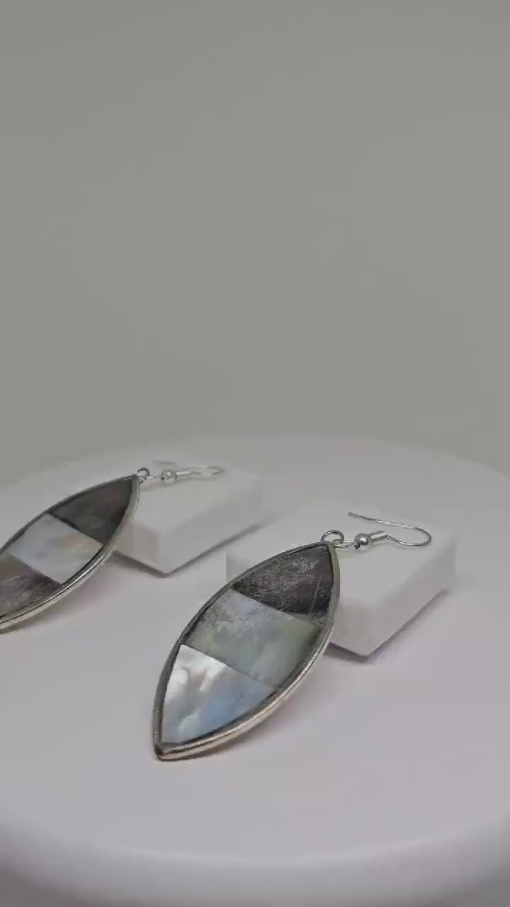 EYE EARRINGS SILVER - Handmade Earrings, Dangle Drop Earrings, Modern Earrings, Custom Earrings for Her, Designer Earrings, Fashion Earrings