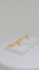 Gold Butterfly Crescent Moon Dangle Earrings - Celestial Statement Jewelry for Women - Elegant Nature-Inspired Gold-Plated Brass Earrings